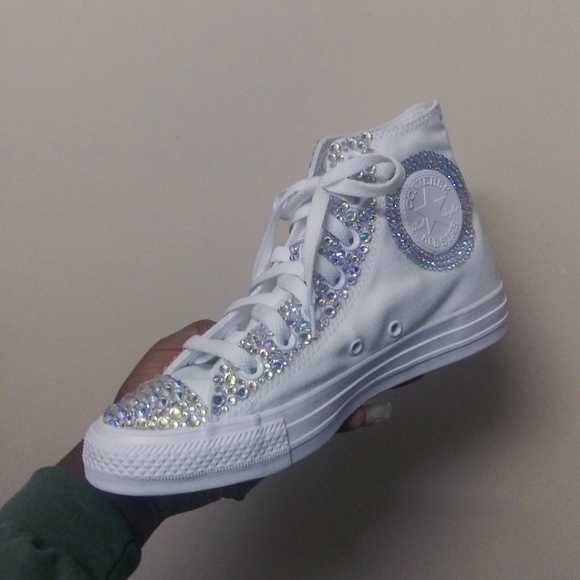 Custom Half Bling Converse - Picture 3 of 4
